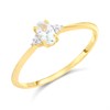 9ct Gold Aquamarine And Diamond Ring - R0203