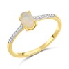 9ct Gold Opal And Diamond Ring - R09100