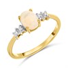 9ct Gold Opal And Diamond Ring - R0995