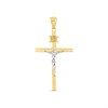 14ct Gold Two Colour Crucifix Cross - R1303