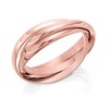 9ct Rose Gold Russian Wedding Ring - 2mm - R17543