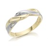 9ct Gold Two Colour Crossover Ring - R1913