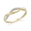 9ct Gold Diamond Wave Ring - EXCLUSIVE - R2130
