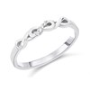 9ct White Gold Diamond Set Infinity Wedding Ring - R2315