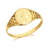 9ct Gold Child's Star Decorated Ring - R2592