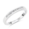 9ct White Gold Diamond Half Eternity/Wedding Ring - 17pts - R3251