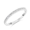 9ct White Gold Diamond Half Eternity/Wedding Ring - 20pts - R3252