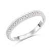 9ct White Gold Diamond Set Wedding Ring - 15pts - R3255