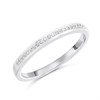 9ct White Gold Diamond Set Wedding/Half Eternity Ring - 7pts - R3256