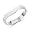 9ct White Gold Gentle Wishbone Wedding Ring - R32902
