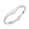9ct White Gold 1.5mm Shaped Wedding Ring - R32906