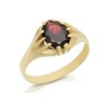 9ct Gold Gentleman's Garnet Gipsy Ring - R3517