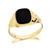 9ct Gold Gentleman's Onyx Signet Ring - R3753
