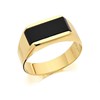 9ct Gold Gentleman's Onyx Signet Ring - R3754