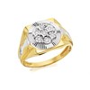 9ct Gold Two Colour Diamond Set Gentlemen's Ring - 10pts - EXCLUSIVE - R3923