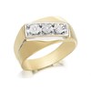 9ct Gold Two Colour Gentlemen's Diamond Ring - 5pts - EXCLUSIVE - R3924