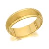 9ct Gold Satin And Polished Wedding Ring - 5mm - R4380