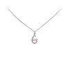 Clogau Silver And 9ct Rose Gold Eternity Dancing White Topaz Necklace - R48175