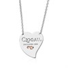 Clogau Silver And 9ct Rose Gold Tree of Life Insignia Heart Necklace - R48202