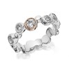 Clogau Silver And 9ct Rose Gold Celebration White Topaz Ring - R4861