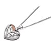 Clogau Silver And 9ct Rose Gold Diamond Eternal Love Necklace - R4863