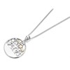 Clogau Silver And 9ct Rose Gold Tree Of Life Necklace - R4881