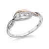 Clogau Silver And 9ct Rose Gold Trilogy Ring - R4897