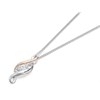 Clogau Silver And 9ct Rose Gold Trilogy Necklace - R4898