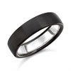 Zedd Zirconium And Silver Wedding Ring - 6mm - R4901