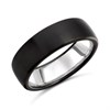 Zedd Zirconium And Silver Wedding Ring - 7mm - R4902