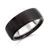 Zedd Zirconium And Silver Wedding Ring - 8mm - R4903