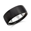 Zedd Zirconium And Silver Wedding Ring - 9mm - R4904