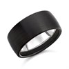 Zedd Zirconium And Silver Wedding Ring - 10mm - R4905