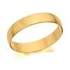 9ct Gold D Shaped Wedding Ring - 4mm - R5214