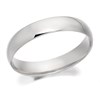 9ct White Gold Heavyweight Court Wedding Ring - 4mm - R5574