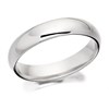 9ct White Gold Extra Heavyweight Court Wedding Ring - 4mm - R5584