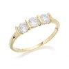 9ct Gold Cubic Zirconia Trilogy Ring - EXCLUSIVE - R5937