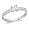9ct White Gold Princess Cut Cubic Zirconia Ring - R5950
