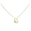 Aureus 9ct Bonded Gold Sterling Silver Crystal Heart Necklace - R6006