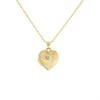 Aureus 9ct Bonded Gold On Sterling Silver Heart Locket And Chain - R6024