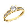 9ct Gold Cubic Zirconia Ring - R6553