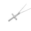 9ct White Gold Diamond Cross And Chain - 8pts - EXCLUSIVE - R6623