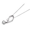 9ct White Gold Cubic Zirconia Tendril Necklace - R6911