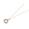 9ct Three Colour Gold  Cubic Zirconia Knot Necklace - R6975