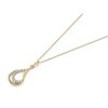 9ct Gold Cubic Zirconia Open Teardrop Necklace - R6987