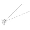 9ct White Gold Cubic Zirconia Solitaire Necklace - R6988
