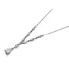 9ct White Gold Cubic Zirconia Y-Necklet - R7014