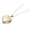 9ct Gold Two Colour F.Hinds Tree Of Life Heart Locket And Chain - R7225
