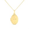 9ct Gold Oval Locket And Chain - R7236