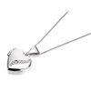 9ct White Gold Diamond Heart Locket And Chain - R7244